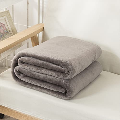 Lukery Kuscheldecke Flauschig, Dicke Warm Couchdecke Extra Weich Wohndecke als Sofadecke, Tagesdecke oder Couchdecke (200x230,Braun-grau) von Lukery