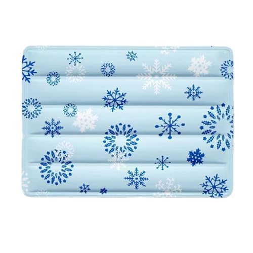 Lukery Pet Cooling Mats Cartoon, Reusable Self Cooling Pad for Dogs Cats in Hot Summer, Easy-Fold Pet Cool Mat for Crates, Kennels and Beds,Portable and Washable (Blau,60x90cm) von Lukery