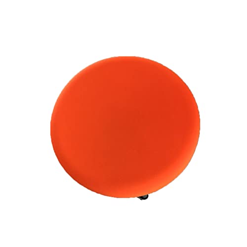 Lukery Rund Stretch Stuhlbezug Stuhlhusse Bezüge Protector Hussen Waschbarer Runder Drehbarer Hocker Schonbezug Sitzbezug für 30-45cm Barhocker Stuhl Hotelstuhl Bürostuhl (1pcs,Orange) von Lukery