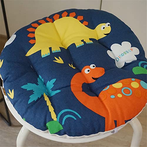 Lukery Stuhlkissen rutschfeste, Waschbare Leinen Weiche Sitzkissen Komfort Stuhlauflage als Stuhl Kissen für Outdoor & Indoor Gartenstuhl, Küche oder Esszimmerstuhl (35cm,Dinosaurier B) von Lukery