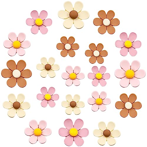 Lukinuo Niedliche Blume Kühlschrankmagnete 20PCS Mini Gänseblümchen Kühlschrankmagnet Bunte Blume Kühlschrankmagnete für Schließfach Whiteboard Kühlschrank Büro Foto Schrank Pinnwand von Lukinuo