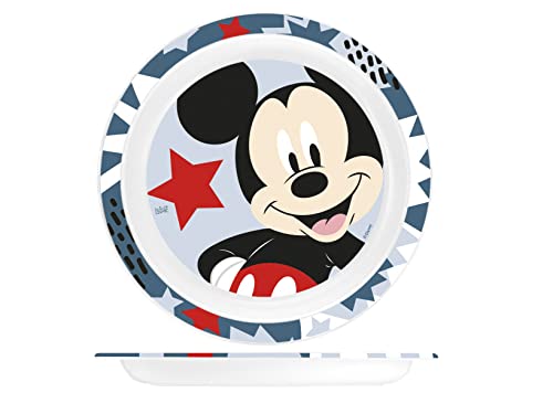 Lulabi Disney Mickey Icon Piatto Piano Pappa in San Decorato, 21cm von Lulabi