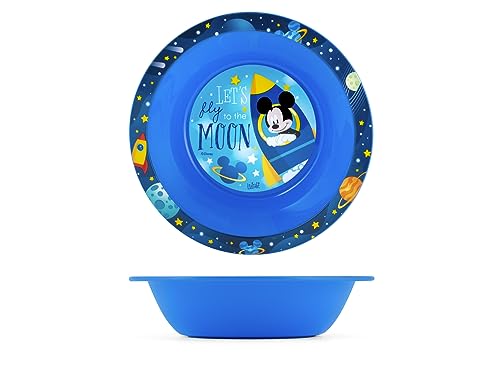 Lulabi Mickey Cosmo Piatto Fondo in Polipropilene, 15,5cm, Blu von Lulabi