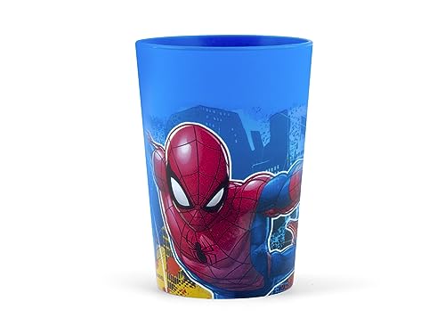 Lulabi Spiderman Bicchiere in Polipropilene, Blu, 25.5cl von Lulabi