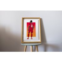 Naby Keita Kunstdruck | Liverpool Fc Lfc A4 A5 Illustration von LuluMoonDesign