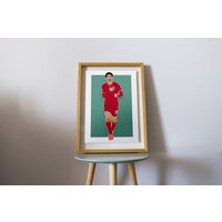 Takumi Minamino Kunstdruck | Taki Liverpool Fc Lfc A4 A5 Illustration von LuluMoonDesign