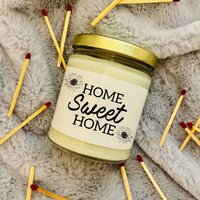 Home Sweet - Einweihungsgeschenk Einweihungskerze Geschenk Für Freund Kerze Im Glas von LuluPearCandleCo