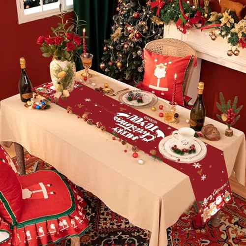 1 Stück Weihnachts-Tischläufer, Tischdecke Weihnachten, Weihnachten Couchtisch Restaurant Tischdeko, Hause Dekorative Tischläufer, Weihnachtsdekoration, Tischset Dekoration, Für Zuhause, Restaurants von Lulullaby