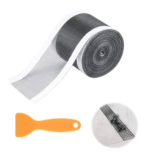 Einweg Abflusssieb, 70mm x 10m Abfluss Haarfänger, Haarsieb Dusche, Mit Plastikspatel Wiederverwendbar, Abflusssieb Dusche, Duschabfluss Mesh Aufkleber, Sink Strainer Für Badewannen, Küche, Bad von Lulullaby