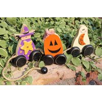 Halloween Ziehspielzeug, Regal Sitter, Deko, Holzdeko, Deko von LulusCleverCrafts