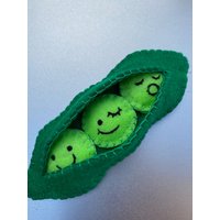 Niedliche Kühlschrankmagnete, Filz Peapod Magnet Set, Erbsen, Fun Play, Kühlschrank Dekoration, Magnettafel Magnete von LulusCleverCrafts