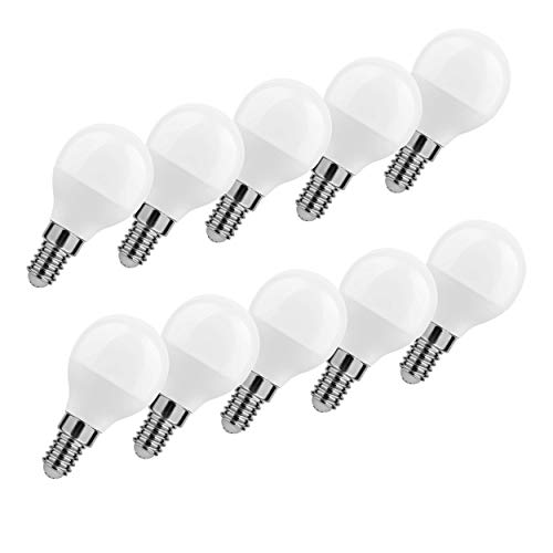 LumCa 10er Pack P45 LED Tropfen Lampe 6W neutralweiß E14 ersetzt 45W | 4000 Kelvin | 600 Lumen | nicht dimmbar | 220-240V | 270° Abstrahlwinkel| Tropfenform E14 | LED Globe E14 | LED Mini Globe LumCa 10er Pack P45 LED Tropfen Lampe 6W neutralweiß E14 ersetzt 45W | 4000 Kelvin | 600 Lumen | nicht dimmbar | 220-240V | 270° Abstrahlwinkel| Tropfenform E14 | LED Globe E14 | LED Mini Globe von LumCa