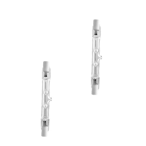 LumCa 2er Pack Halogenstab 80W ersetzt 100W 78mm warmweiß R7s 2700 Kelvin | 1400 Lumen | dimmbar | 220-240V | 360° Abstrahlwinkel| Leuchtmittel R7s | R7s Stab LumCa 2er Pack Halogenstab 80W ersetzt 100W 78mm warmweiß R7s 2700 Kelvin | 1400 Lumen | dimmbar | 220-240V | 360° Abstrahlwinkel| Leuchtmittel R7s | R7s Stab von LumCa