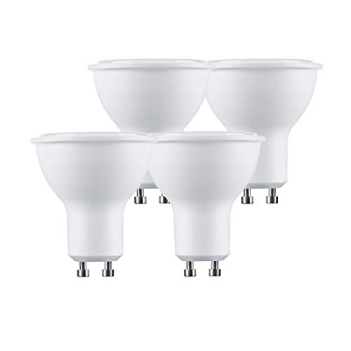 LumCa 4er Pack GU10 LED Reflektor 5W tageslicht ersetzt 38W PAR16 | 6000 Kelvin | 460 Lumen | nicht dimmbar | 220-240V | 100° Abstrahlwinkel | LED GU10 Lampe | LED Birne GU10 | LED Reflektorlampe von LumCa
