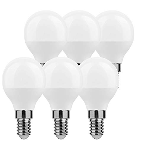 LumCa 6er Pack P45 LED Tropfen Lampe 6W neutralweiß E14 ersetzt 45W | 4000 Kelvin | 600 Lumen | nicht dimmbar | 220-240V | 270° Abstrahlwinkel| Tropfenform E14 | LED Globe E14 | LED Mini Globe LumCa 6er Pack P45 LED Tropfen Lampe 6W neutralweiß E14 ersetzt 45W | 4000 Kelvin | 600 Lumen | nicht dimmbar | 220-240V | 270° Abstrahlwinkel| Tropfenform E14 | LED Globe E14 | LED Mini Globe von LumCa