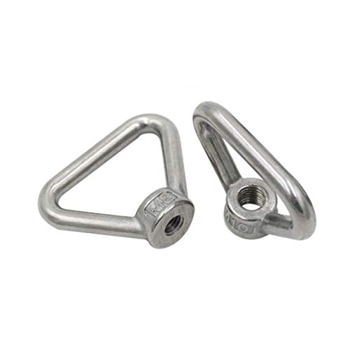 4Pack M10 Ringmuttern, 304 Edelstahl-Dreieck-Augenmuttern, Hubring-Augenmuttern, Ösen, Augenmuttern von Lyxtiorn