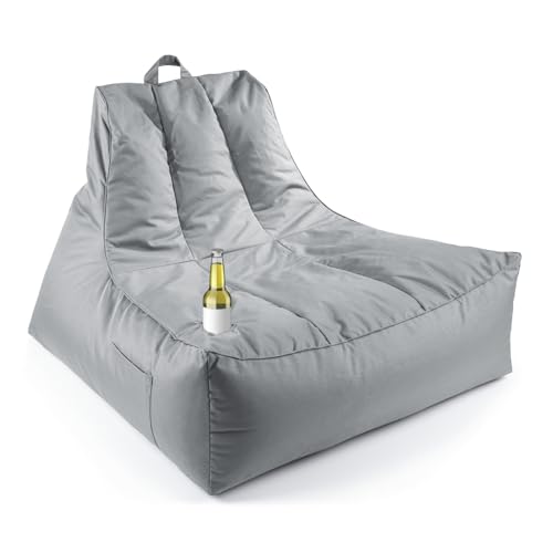 LUMALAND Premium Lounge-Sessel | Outdoor Liege Sitzsack & Indoor Sessel in 1 | XXL Lounge Gartenmöbel mit Füllung & Getränkehalter – für Wohnzimmer & als Balkonmöbel | Gartenlounge Bean Bag wasserfest LUMALAND Premium Lounge-Sessel | Outdoor Liege Sitzsack & Indoor Sessel in 1 | XXL Lounge Gartenmöbel mit Füllung & Getränkehalter – für Wohnzimmer & als Balkonmöbel | Gartenlounge Bean Bag wasserfest von Lumaland
