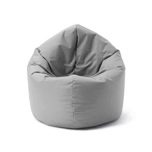 Lumaland Sitzsack Drops: runder Sitzsack (300 L) mit 2-in-1-Funktion für bequemes Sitzen & Liegen | Der Doppelagent für Relax-Momente in- & Outdoor I Mit anpassungsfähiger EPS-Füllung | Ø 120 x 75 cm von Lumaland