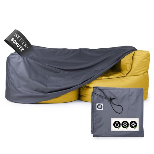 LUMALAND Wetterschutzhaube - Abdeckung für 2 Modulare Elemente | Abdeckplane Sitzsack wetterfest | Schutzhülle Bean Bag wasserdicht | Regenschutz, Sonnenschutz für Sessel etc. | Abdeckhaube Sofa, Pouf LUMALAND Wetterschutzhaube - Abdeckung für 2 Modulare Elemente | Abdeckplane Sitzsack wetterfest | Schutzhülle Bean Bag wasserdicht | Regenschutz, Sonnenschutz für Sessel etc. | Abdeckhaube Sofa, Pouf von Lumaland