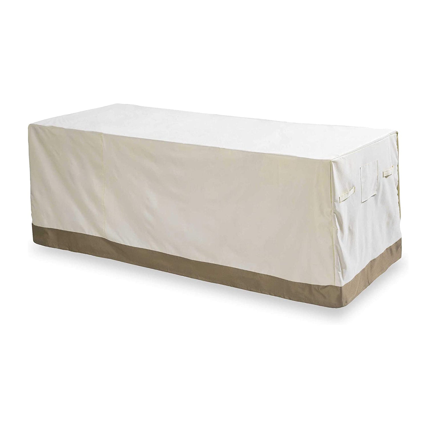 Abdeckplane für Gartentisch - 183 x 114,3 x 67,3 cm - Beige von LUMALAND