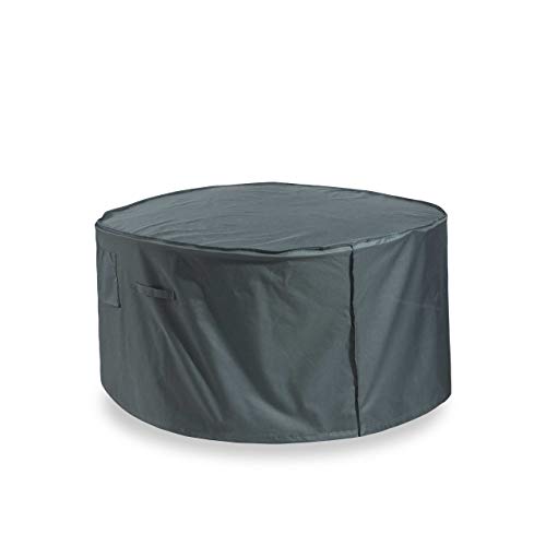 Lumaland Abdeckung für Gartentisch 127 x 66 cm robuste Schutzhülle für Gartenmöbel Oxford 600D 280 g/m² Wasserdicht Witterungsbeständig Winterfest in Grün/Grau von Lumaland