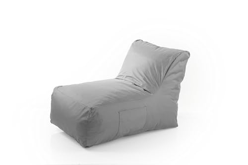 Lumaland Comfort Lounge Liege | Indoor & Outdoor Sofa-Sitzsack | Sitzsack-Liege - 90 x 55 x 60 cm | Beanbag mit angenehmer Schaumfüllung | Wasserabweisendes & Robustes Design | Waschbarer Bezug von Lumaland