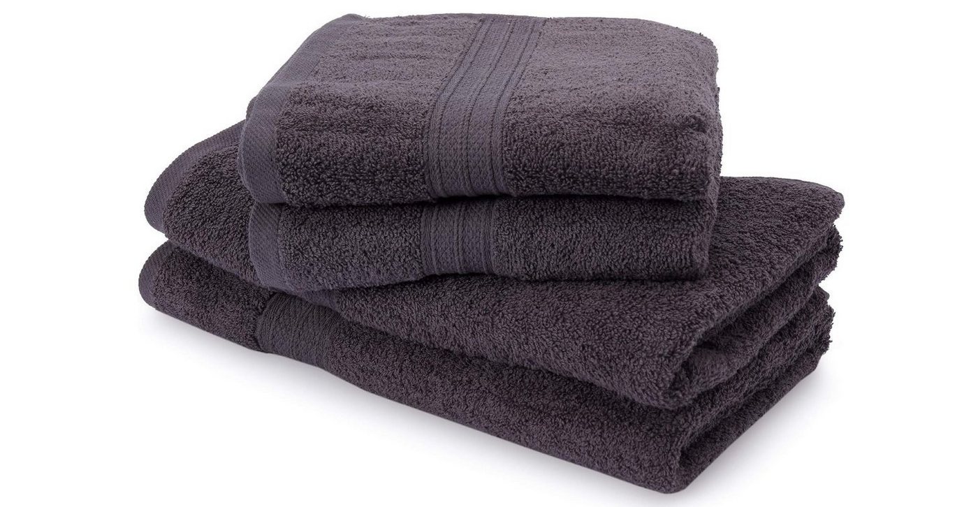 Lumaland Handtuch Set Premium Set Handtücher, Baumwolle (4-St), Sets 100% Baumwolle von Lumaland