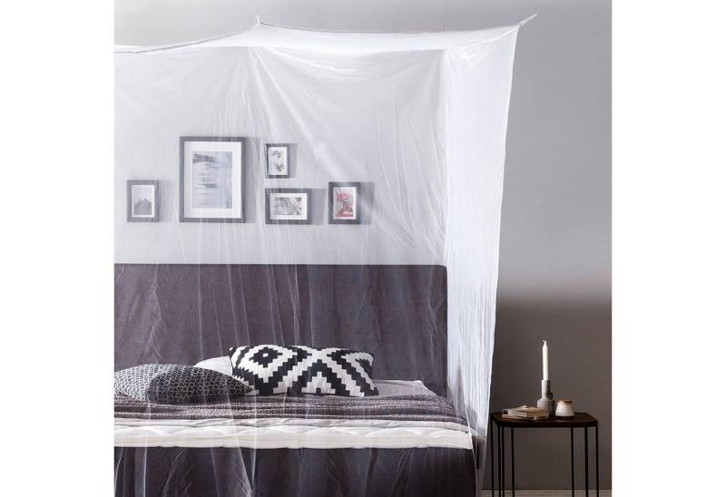 Lumaland Moskitonetz Mückennetz - Fliegennetz - Einzel & Doppelbett (220x200x210 cm), Schutz vor Fliegen, Mücken, Insekten, Moskitos In- & Outdoor waschbar von Lumaland