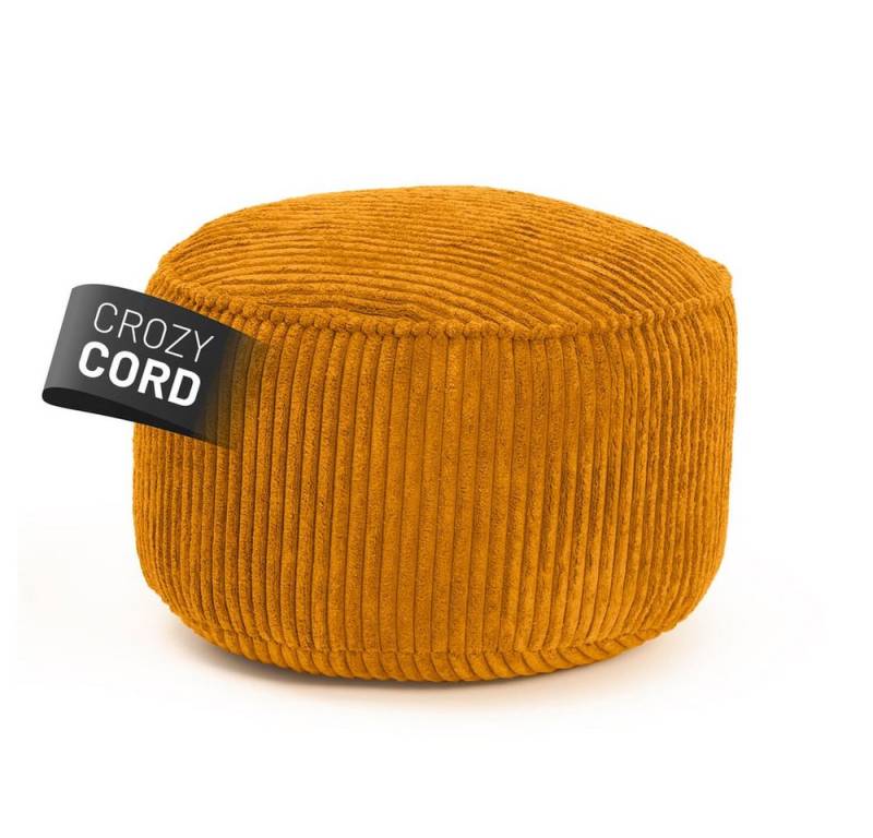 Lumaland Pouf Sitzsack-Hocker Pouf rund Cord 50l senfgelb, supersofte Füllung EPS-Perlen Lumaland Pouf Sitzsack-Hocker Pouf rund Cord 50l senfgelb, supersofte Füllung EPS-Perlen von Lumaland