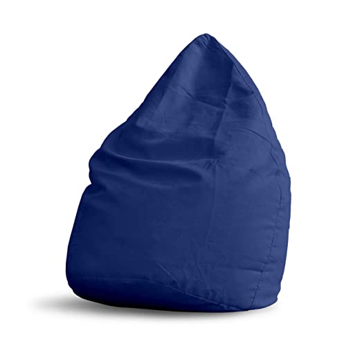 Lumaland Sitzsack Luxury XL Plus 85x65cm | Microvelours Beanbag mit extra weichem & robustem Stoff | Für Erwachsene & Kinder| Ideal geeignet für Kinderzimmer | Sessel & Stuhl Bean Bag [Royalblau] von Lumaland