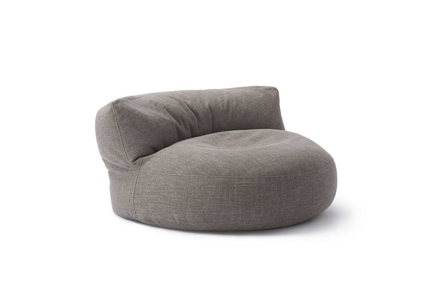 Lumaland Sitzsack Round Sofa Sitzkissen Bean Bag Couch Lounge, inkl. Rückenlehne In-& Outdoor 90x90x50cm von Lumaland