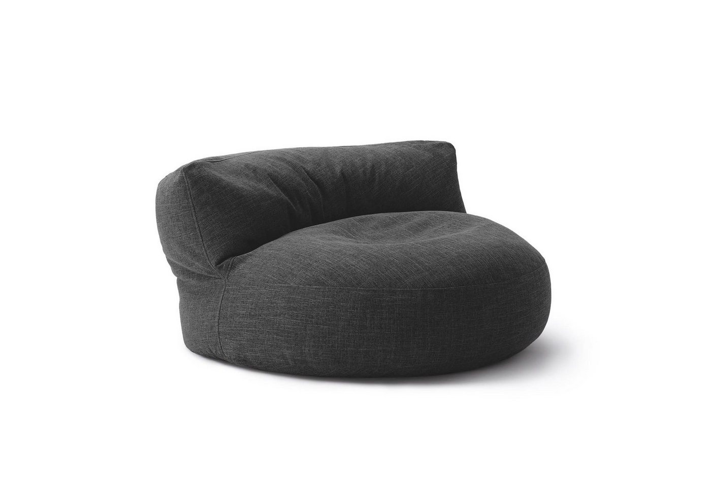 Lumaland Sitzsack Round Sofa Sitzkissen Bean Bag Couch Lounge, inkl. Rückenlehne In-& Outdoor 90x90x50cm von Lumaland