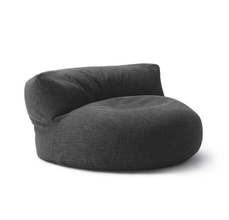 Lumaland Sitzsack Round Sofa Sitzkissen Bean Bag Couch Lounge, inkl. Rückenlehne In-& Outdoor 90x90x50cm von Lumaland