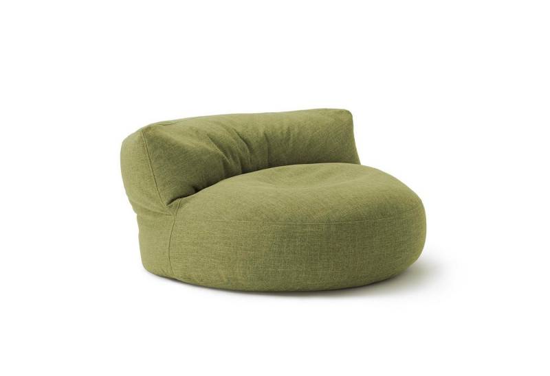 Lumaland Sitzsack Round Sofa Sitzkissen Bean Bag Couch Lounge, inkl. Rückenlehne In-& Outdoor 90x90x50cm von Lumaland