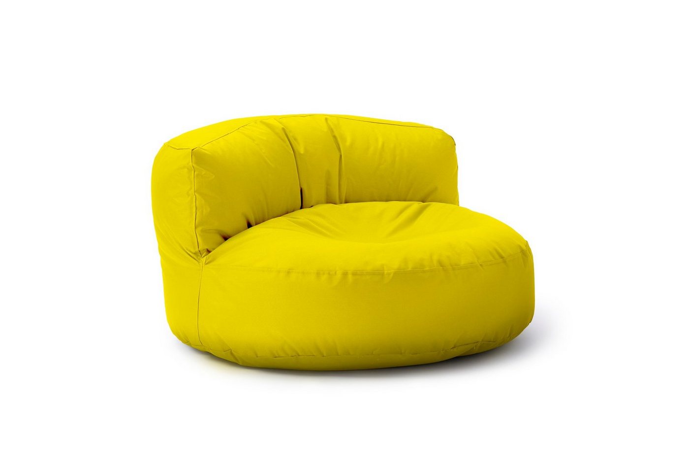 Lumaland Sitzsack Round Sofa Sitzkissen Bean Bag Couch Lounge, inkl. Rückenlehne In-& Outdoor 90x90x50cm von Lumaland