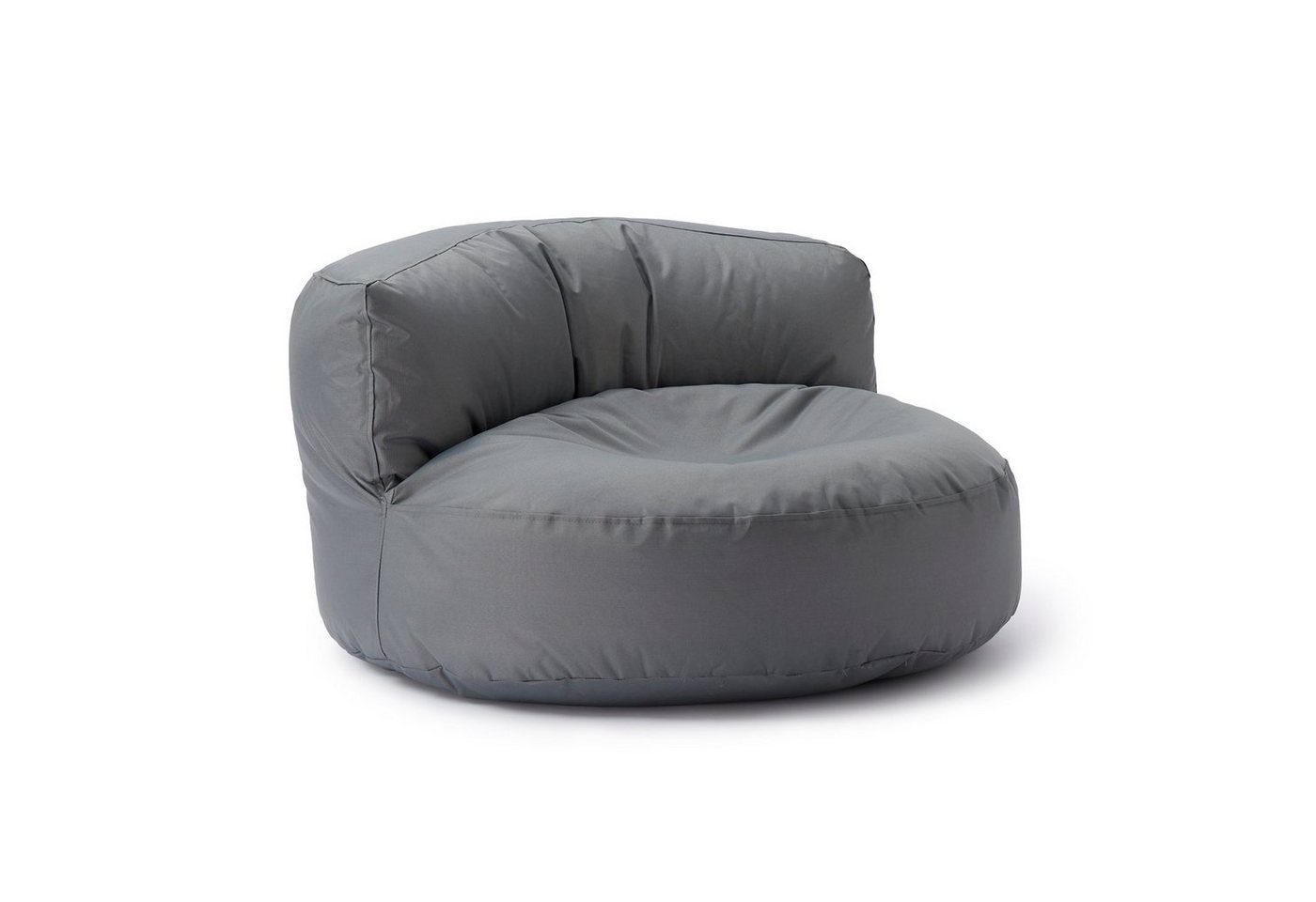 Lumaland Sitzsack Round Sofa Sitzkissen Bean Bag Couch Lounge, inkl. Rückenlehne In-& Outdoor 90x90x50cm von Lumaland