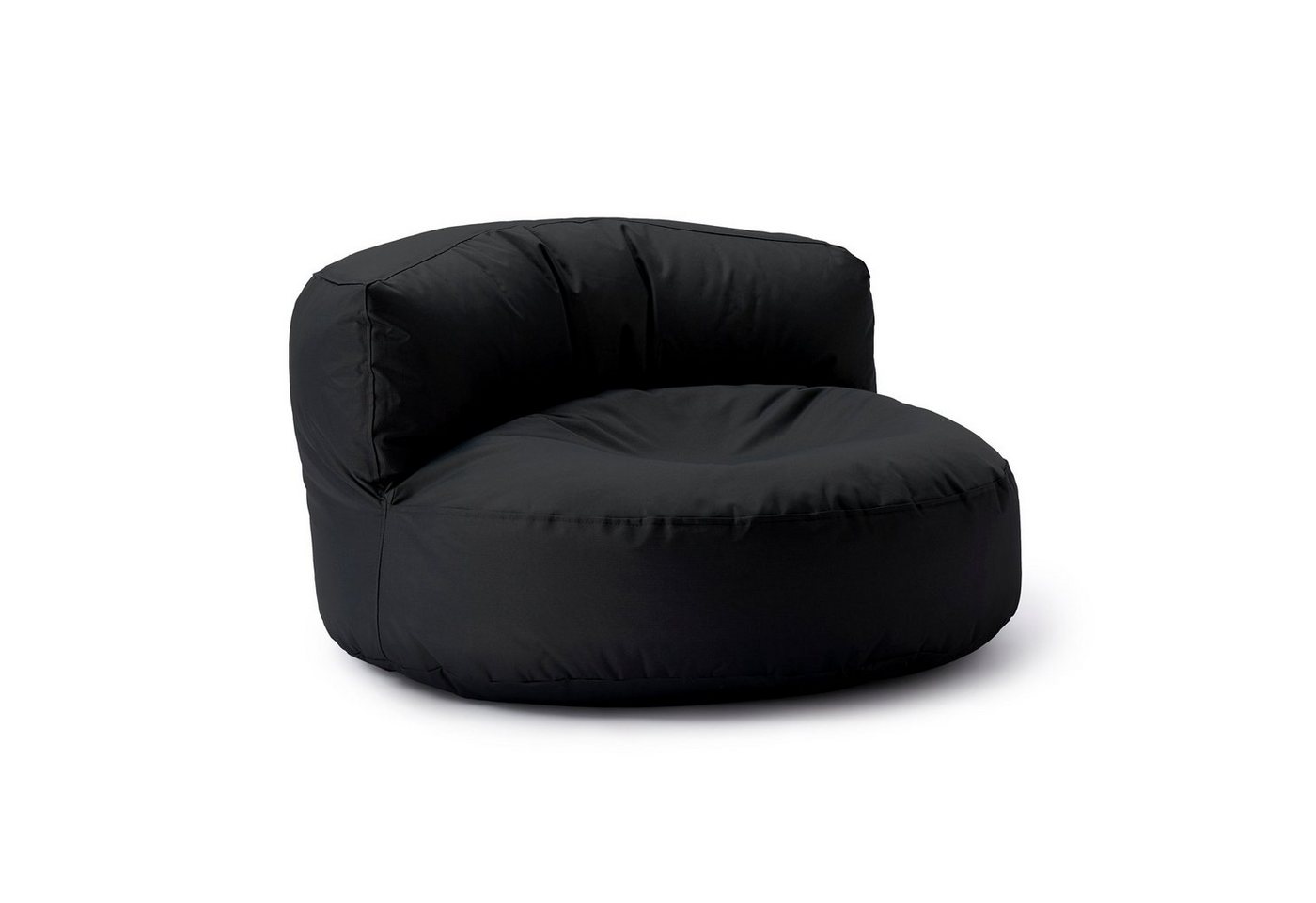 Lumaland Sitzsack Round Sofa Sitzkissen Bean Bag Couch Lounge, inkl. Rückenlehne In-& Outdoor 90x90x50cm von Lumaland