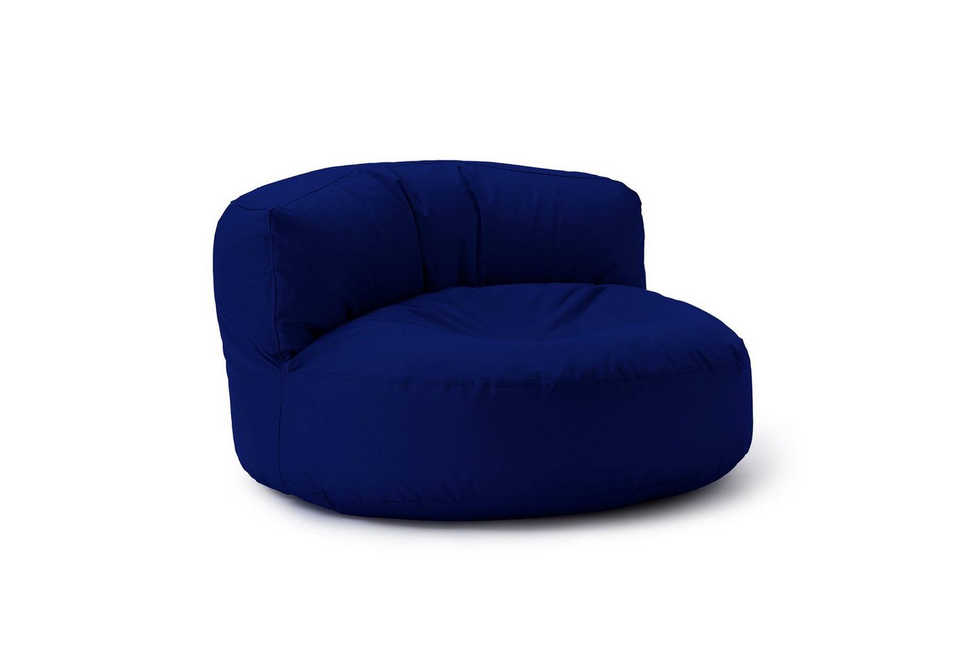 Lumaland Sitzsack Round Sofa Sitzkissen Bean Bag Couch Lounge, inkl. Rückenlehne In-& Outdoor 90x90x50cm von Lumaland