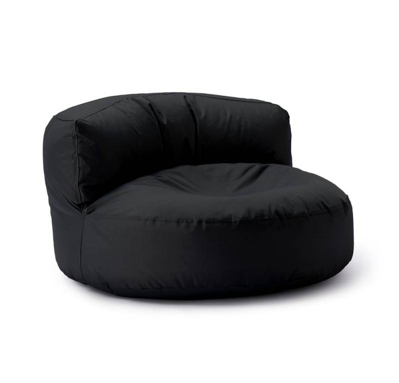 Lumaland Sitzsack Round Sofa Sitzkissen Bean Bag Couch Lounge, inkl. Rückenlehne In-& Outdoor 90x90x50cm von Lumaland