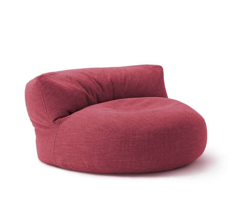 Lumaland Sitzsack Round Sofa Sitzkissen Bean Bag Couch Lounge, inkl. Rückenlehne In-& Outdoor 90x90x50cm von Lumaland