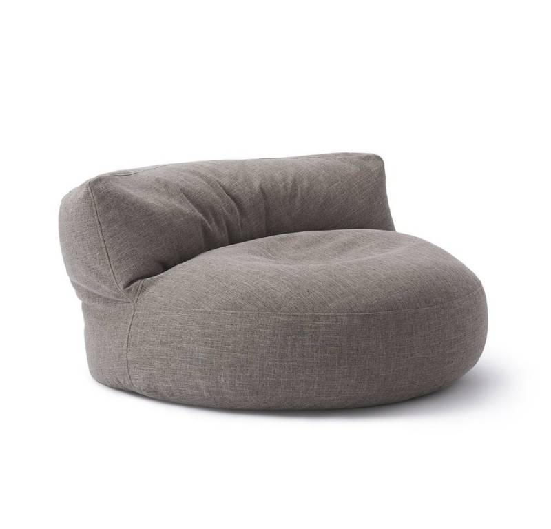 Lumaland Sitzsack Round Sofa Sitzkissen Bean Bag Couch Lounge, inkl. Rückenlehne In-& Outdoor 90x90x50cm von Lumaland