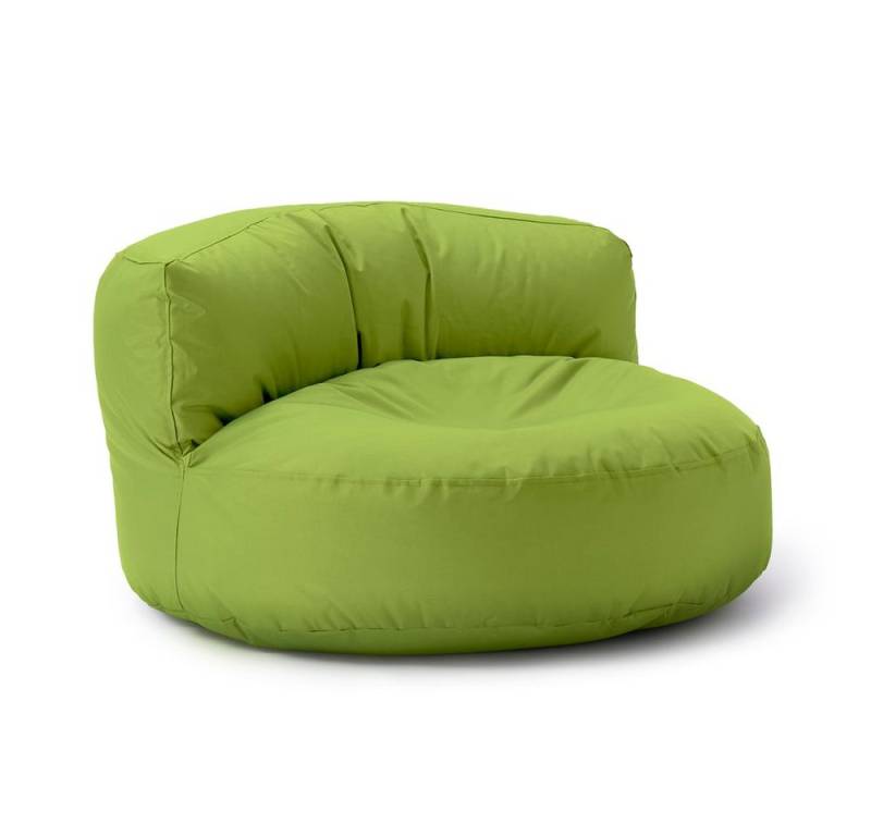Lumaland Sitzsack Round Sofa Sitzkissen Bean Bag Couch Lounge, inkl. Rückenlehne In-& Outdoor 90x90x50cm von Lumaland