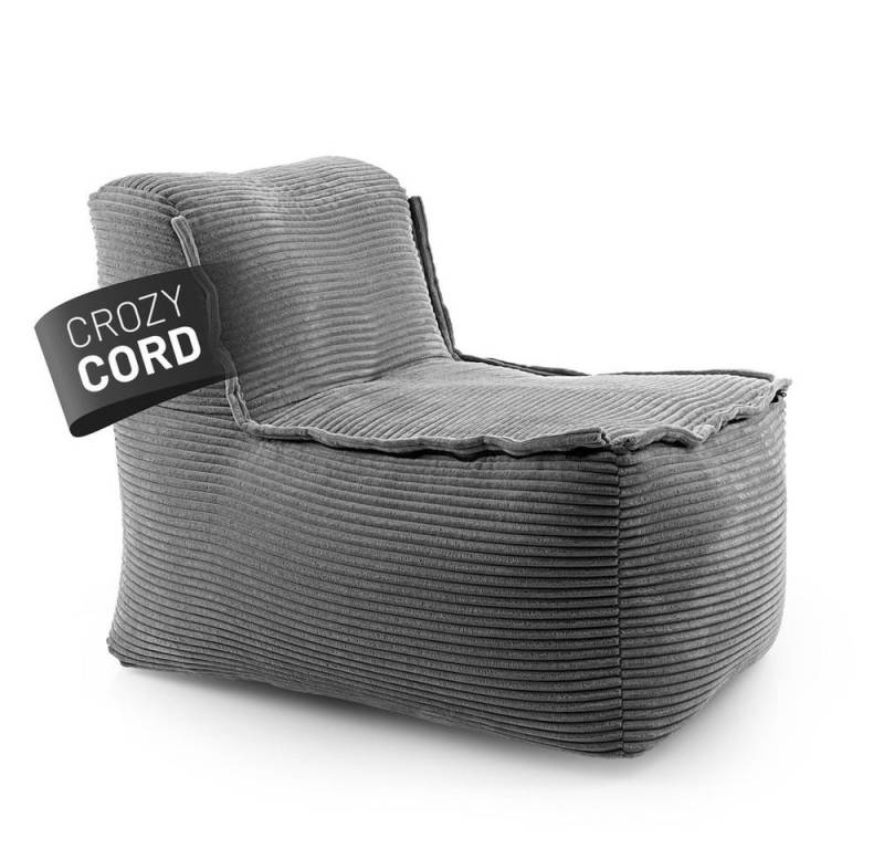 Lumaland Sitzsack Sitzsack-Sofa Modular Cord 54x81x70cm, Sessel abnehmbarer Bezug kombinierbar waschbar von Lumaland