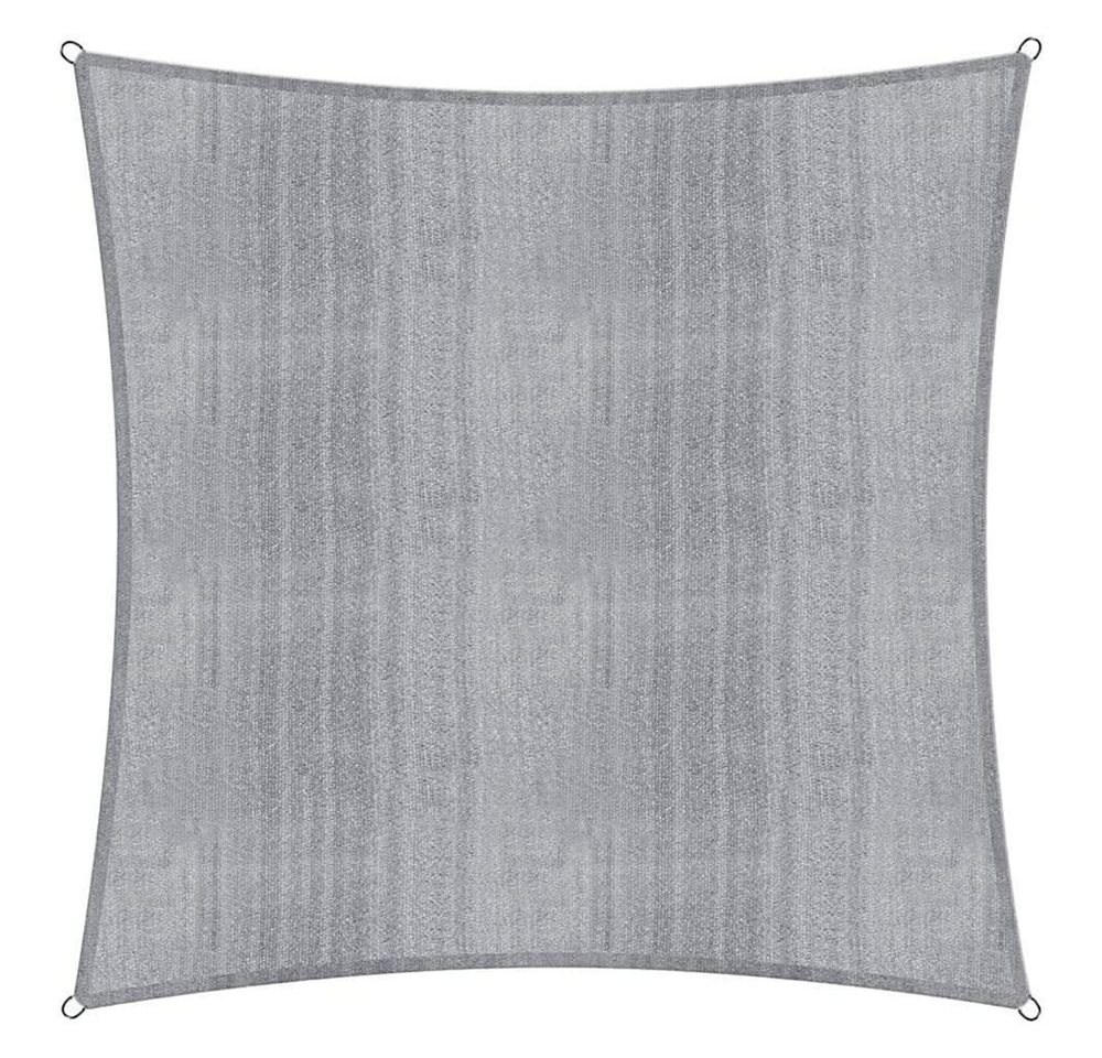 Lumaland Sonnensegel Lumaland Sonnensegel Quadrat 5 x 5 Meter, Wetterbeständig, 100% HDPE mit Stabilisator für UV Schutz von Lumaland