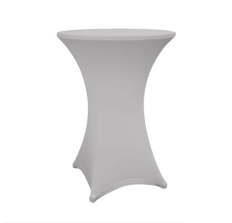 Lumaland Stehtischhusse Stehtisch Husse Tischbezug Bistrotisch Deko Sektempfang, 70 x 110 cm weiß, grau, schwarz, Maschinenwäsche pflegeleicht von Lumaland