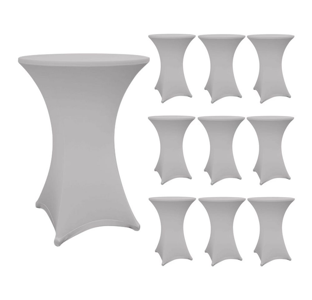 Lumaland Stehtischhusse Stehtisch Husse Tischbezug Deko Sektempfang, 2er Set schwarz, weiß, grau 70-75cm & 80-85cm Lumaland Stehtischhusse Stehtisch Husse Tischbezug Deko Sektempfang, 2er Set schwarz, weiß, grau 70-75cm & 80-85cm von Lumaland