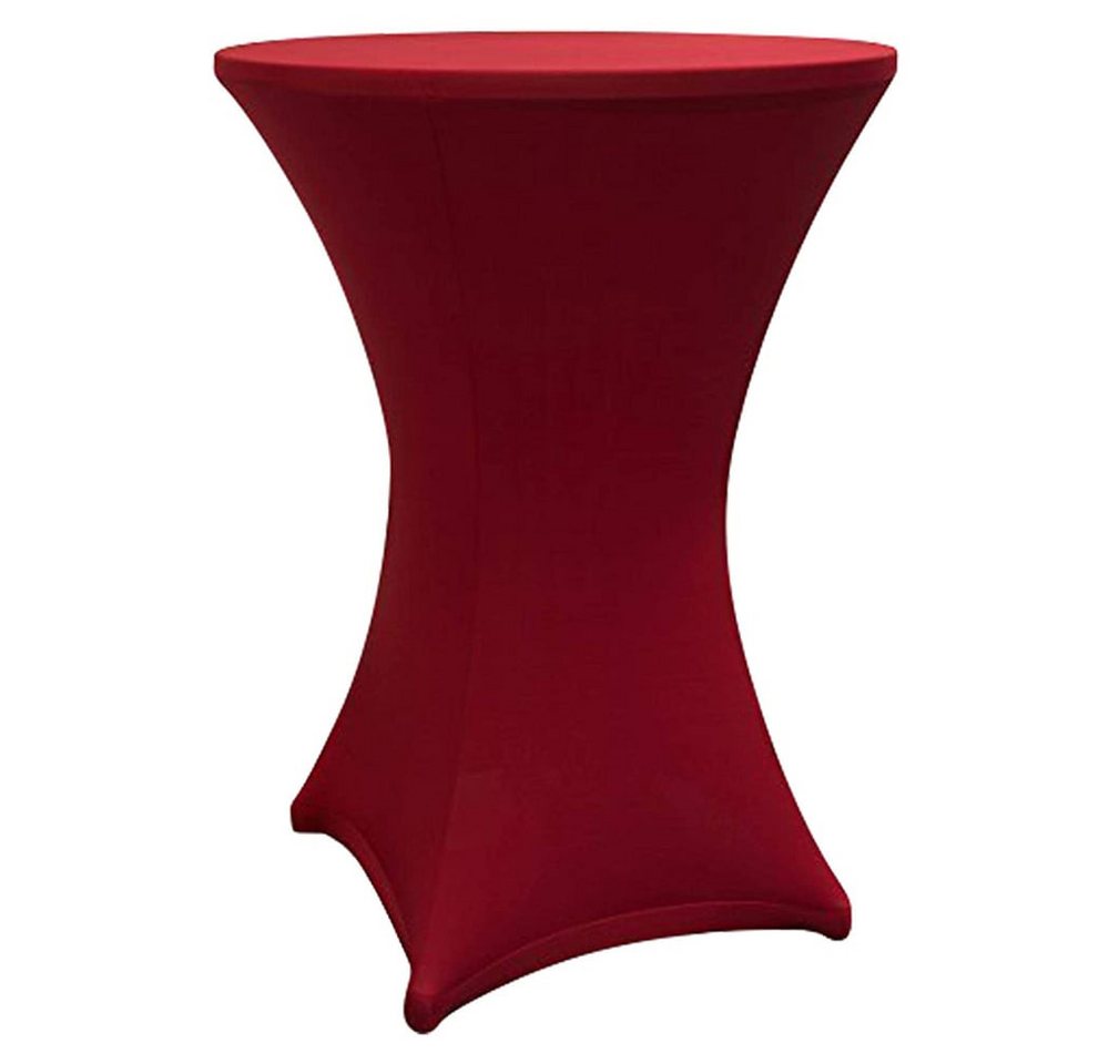 Lumaland Stehtischhusse Tisch Bezug Husse - Ø 80-85cm - Rot, Stehtischhusse Gastro Tischbezug Bistrotisch Deko Sektempfang Lumaland Stehtischhusse Tisch Bezug Husse - Ø 80-85cm - Rot, Stehtischhusse Gastro Tischbezug Bistrotisch Deko Sektempfang von Lumaland
