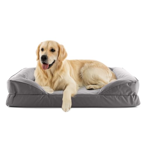 Lumaland orthopädisches Hundebett Outdoor & Indoor | ergonomisches Hundesofa 110x75 cm - ideal für große Hunde | Boden rutschfest | Füllung und Bezug waschbar | Hundekörbchen wasserfest Lumaland orthopädisches Hundebett Outdoor & Indoor | ergonomisches Hundesofa 110x75 cm - ideal für große Hunde | Boden rutschfest | Füllung und Bezug waschbar | Hundekörbchen wasserfest von Lumaland