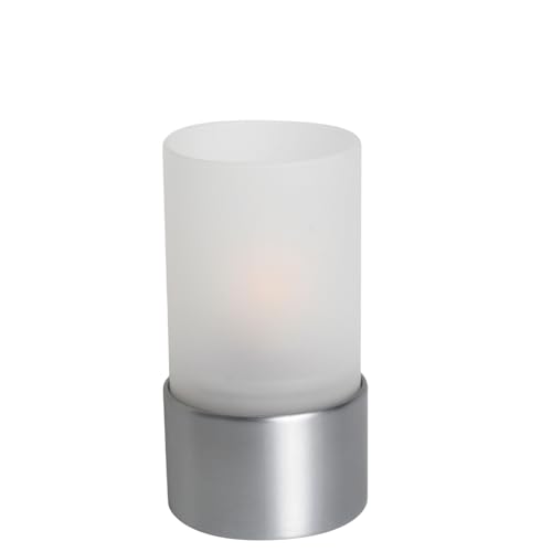 Lumea 1003/1000 Tischlicht Ambeo Weiß | Elegantes Windlicht inkl. Flüssigwachskerze und Stabfeuerzeug | Weißer Kerzenhalter aus Glas | Brenndauer 40 Std. | Indoor geeignet, Höhe: 14 cm Lumea 1003/1000 Tischlicht Ambeo Weiß | Elegantes Windlicht inkl. Flüssigwachskerze und Stabfeuerzeug | Weißer Kerzenhalter aus Glas | Brenndauer 40 Std. | Indoor geeignet, Höhe: 14 cm von Lumea Ltd