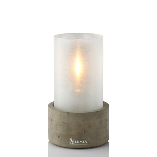 Lumea 1067/1102 Tischlicht Tube weiß inkl. Unterteil Beton, Flüssigwachskerze und Stabfeuerzeug | Windlicht aus Acryl inkl. Kerze & Feuerzeug | Brenndauer 40 Std. | Indoor & Outdoor, Höhe: 14 cm Lumea 1067/1102 Tischlicht Tube weiß inkl. Unterteil Beton, Flüssigwachskerze und Stabfeuerzeug | Windlicht aus Acryl inkl. Kerze & Feuerzeug | Brenndauer 40 Std. | Indoor & Outdoor, Höhe: 14 cm von Lumea Ltd